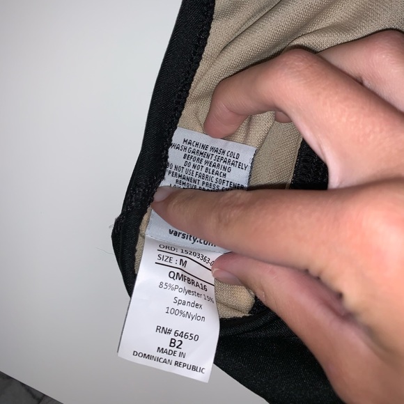 Black Sports Bra - Picture 3 of 3